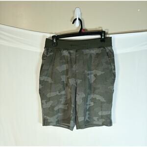 Lululemon T.H.E. Short 9" Liner Mens Medium Camo Green Olive Training running